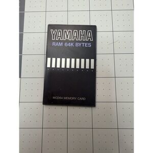 Vintage Yamaha MCD64 RAM Memory Card - Made in Japan - 64K Bytes